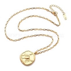 Collane con ciondolo a forma di costellazione in acciaio inossidabile 304&nbsp;NJEW-K392-01G-08