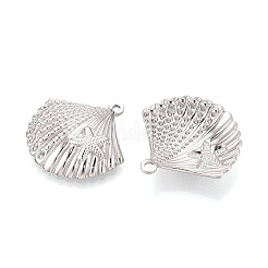 Forma de concha de acero inoxidable 304 con colgantes de estrella de mar&nbsp;STAS-T069-45P