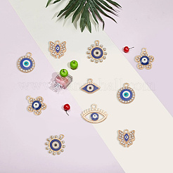 60pcs 6 colgantes de esmalte de aleación de estilo&nbsp;FIND-GO0001-06