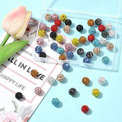 50pcs 10 Farben pflastern Discokugelperlen&nbsp;RB-FS0001-07