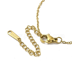 Collares colgantes de circonita cúbica transparente micro pavé de latón&nbsp;NJEW-K269-03B-G