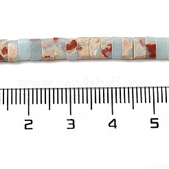 Synthetische Aqua Terra Jaspis Perlen Stränge&nbsp;G-Z045-A19-01