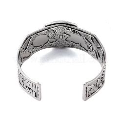 Offene Manschettenarmbänder aus Legierung mit Sternbild für Frauen und Männer&nbsp;LS-BJEW-C064-01AS-10