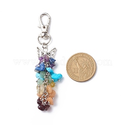 Décorations de pendentif en grappe de copeaux de pierres précieuses&nbsp;HJEW-JM00772