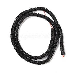 Brins de perles de pierre de lave naturelle&nbsp;G-A234-E02-03