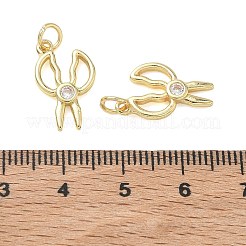 Pendentifs en laiton zircon cubique transparent&nbsp;KK-T085-11G