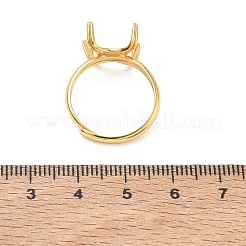 Fornituras ajustables de 925 anillo de plata de ley.&nbsp;STER-WH0018-10G