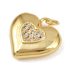 Pendentifs avec zircon cubiques à micro-pavés en laiton&nbsp;KK-B150-16G