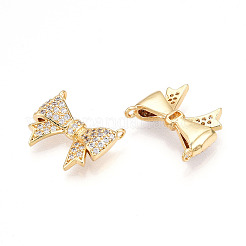 Pendentifs avec zircon cubiques à micro-pavés en laiton&nbsp;KK-N257-38G
