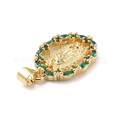Pendentifs avec zircon cubiques à micro-pavés en laiton&nbsp;LS-KK-P233-05G-01