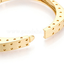 Messing-Armbänder mit Mikropflaster und klarem Zirkonia&nbsp;BJEW-N035-05G