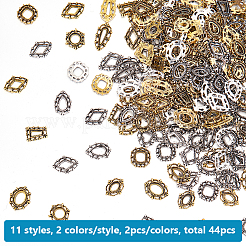 44 Stück 22 Arten Legierungs-Cabochons&nbsp;FIND-OC0004-12