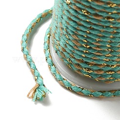 Cordón de polialgodón de 4 cabo con hilo metálico&nbsp;OCOR-Z003-D109