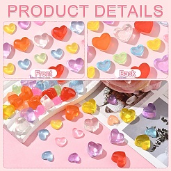 50pcs 2 Arten transparente Harzcabochons&nbsp;CRES-YW0002-38