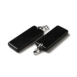Grandes colgantes naturales de obsidiana&nbsp;G-H286-06P-06