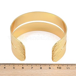 Bracelets manchettes en acier inoxydable 304 pour femmes&nbsp;BJEW-P363-11G