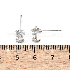 Boucles d'oreilles puces en laiton Shegrace Apple&nbsp;XGRQ4N144-715P