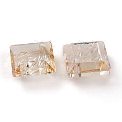 Geprägte Glas Strass Anhänger&nbsp;GLAA-J101-03A-001GS