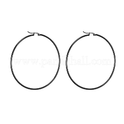 Orecchini a cerchio grandi in acciaio inossidabile 304&nbsp;EJEW-F105-02B