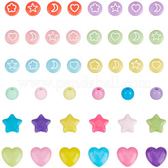 1140 Stück 24 Farben undurchsichtige Acrylperlen-Sets&nbsp;SACR-PA0001-27