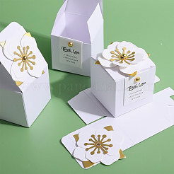 Quadratische Verpackungsschachteln für Süßigkeiten aus Papier&nbsp;CON-WH0089-59