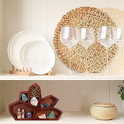 Plateau de rangement en bois pour décorations de bureau&nbsp;WOCR-PW0007-08