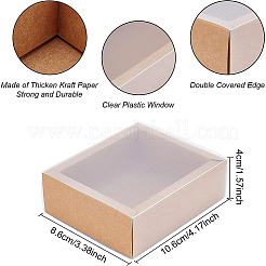 Schmuckschatullen aus Kraftpapier&nbsp;LS-CON-WH0068-65E