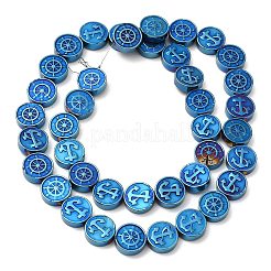 Electroplate non magnetici ematite Perle sintetiche fili&nbsp;G-E602-02B