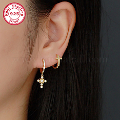 Boucles d'oreilles croix s925&nbsp;GK2694-1
