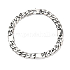 Bracelets à maillons cubains en acier inoxydable 304 pour femmes&nbsp;BJEW-G779-04A-P