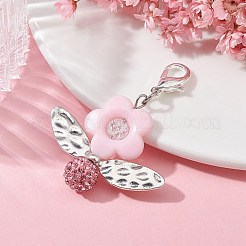 Decorazione pendente fiore acrilico&nbsp;HJEW-JM01312-01
