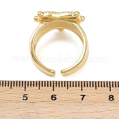 Messing verstellbare Manschette Ringe&nbsp;RJEW-C140-06G