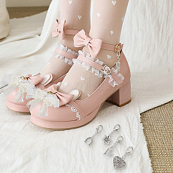 17 pieza de 6 estilos de adornos para zapatos de botas Martin de aleación&nbsp;HJEW-GF0001-52