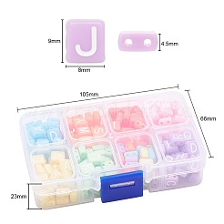 240 Stück 8 Farben undurchsichtige Acryl-Mehrstrang-Glieder&nbsp;MACR-YW0001-45