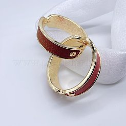 Scharnierarmreifen aus Legierung und Kunstleder für Damen&nbsp;FS-WGE9289-02