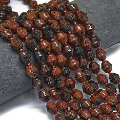 Natur Mahagoni Obsidian Perlen Stränge&nbsp;G-K389-D26-01