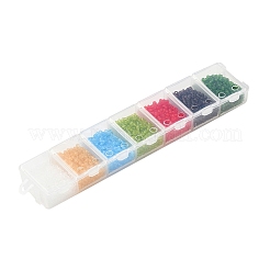 3500 Stück 7 Farben 12/0 runde Saatperlen aus Glas&nbsp;SEED-YW0001-21