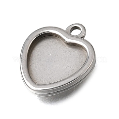 Cabochon-Fassungen für Anhänger aus Edelstahl 304&nbsp;STAS-F365-01A-P