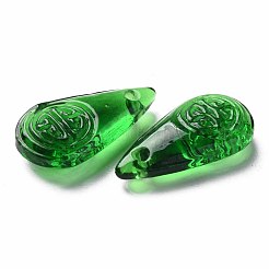 Perle di lampwork irregolari fatte a mano trasparenti&nbsp;LAMP-T017-13E
