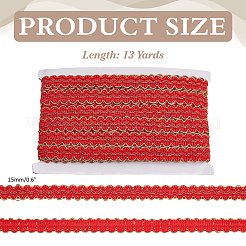 Polyester-Spitzenbesatzband&nbsp;OCOR-WH0082-400