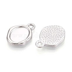 Pendentifs cabochons en acier inoxydable 304&nbsp;STAS-T067-11P