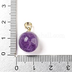 Natürliche Amethyst Kugel Anhänger&nbsp;G-D094-06B