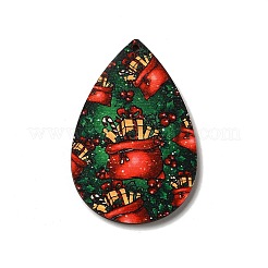 Grands pendentifs en bois imprimé simple face&nbsp;WOOD-H102-03B