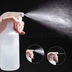 500 ml weiße Sprühflaschen aus Kunststoff mit verstellbarer Düse&nbsp;AJEW-BC0005-72