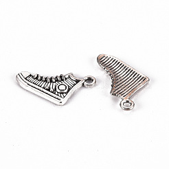 Tibetischer stil Aluminium Anhänger & Charms&nbsp;TIBE-N010-68AS-RS