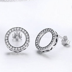 925 Orecchini in argento&nbsp;EJEW-FF0008-012AS
