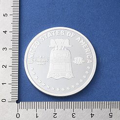 Rostende Challenge-Münze aus Silberlegierung&nbsp;AJEW-XCP0002-71C