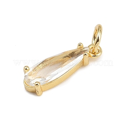 Pendentifs avec zircon cubiques à micro-pavés en laiton&nbsp;X-KK-C114-25G