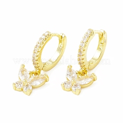 Zirkonia-Schmetterlings-Creolenohrringe&nbsp;EJEW-H086-01G