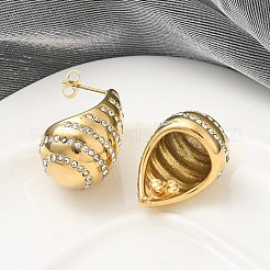 Pendientes de lágrima de acero inoxidable 304&nbsp;EJEW-B108-06G
